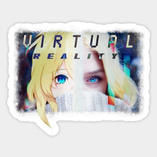 VR Art Gamer Girl Sticker